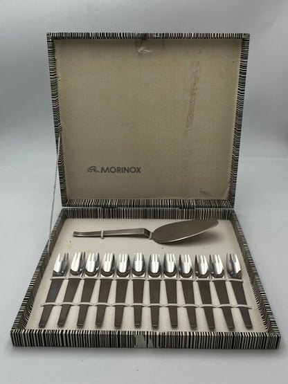 Set de Fourchettes à Dessert 13 pièces Morinox, C. Auböck, Italie, 50s