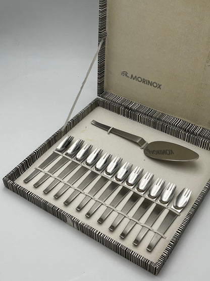 Set de Fourchettes à Dessert 13 pièces Morinox, C. Auböck, Italie, 50s