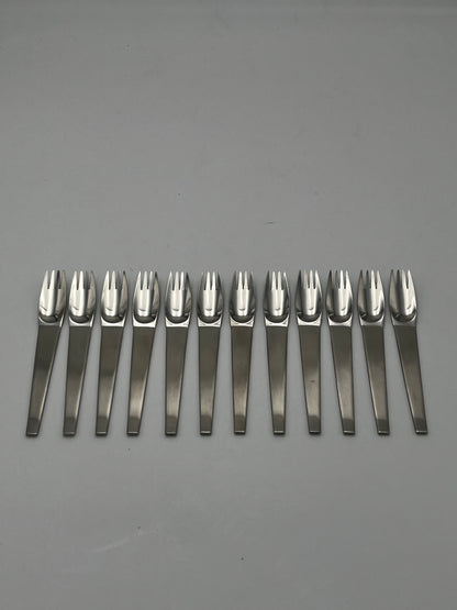 Set de Fourchettes à Dessert 13 pièces Morinox, C. Auböck, Italie, 50s