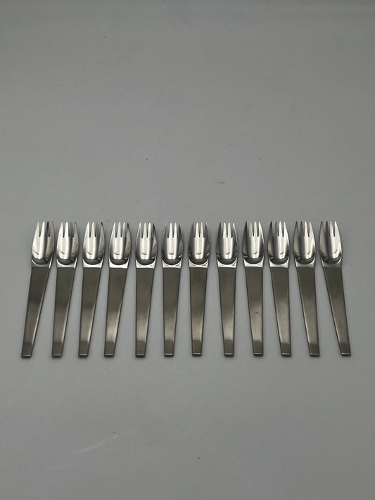 Set de Fourchettes à Dessert 13 pièces Morinox, C. Auböck, Italie, 50s