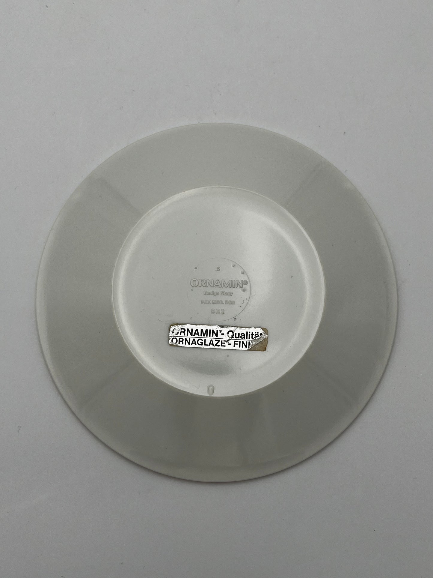 Assiettes à Rayures Ornamin, Slany, Finlande, 70s