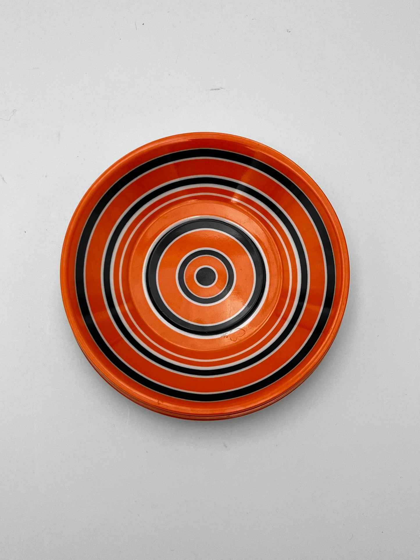 Assiettes à Rayures Ornamin, Slany, Finlande, 70s