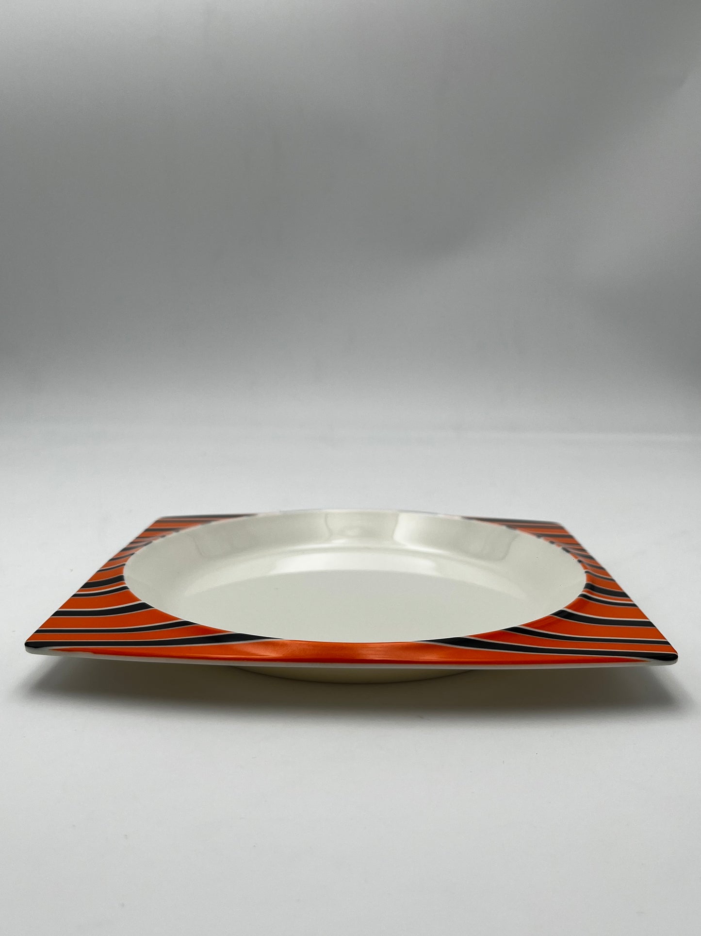 Assiettes à Rayures Ornamin, Slany, Finlande, 70s