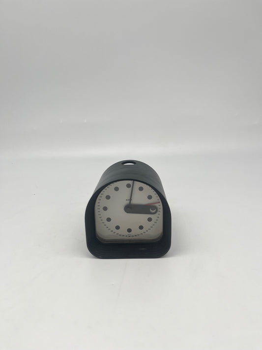 Horloge 'Optic' noire , Joe Colombo, Alessi, 70s