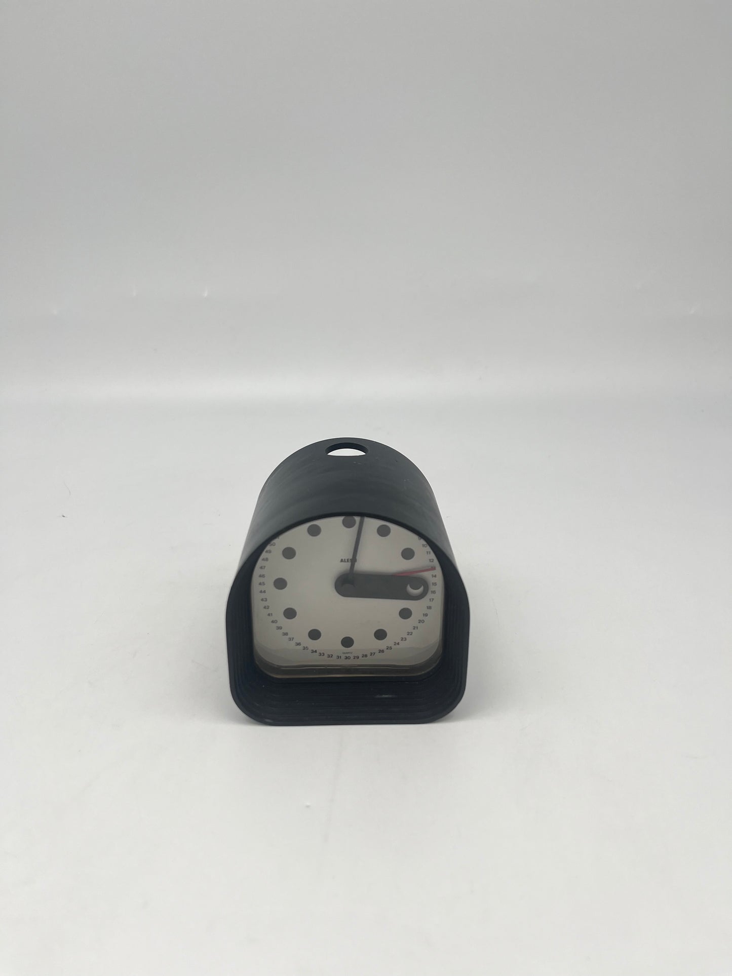 Horloge 'Optic' noire , Joe Colombo, Alessi, 70s