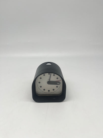 Horloge 'Optic' noire , Joe Colombo, Alessi, 70s