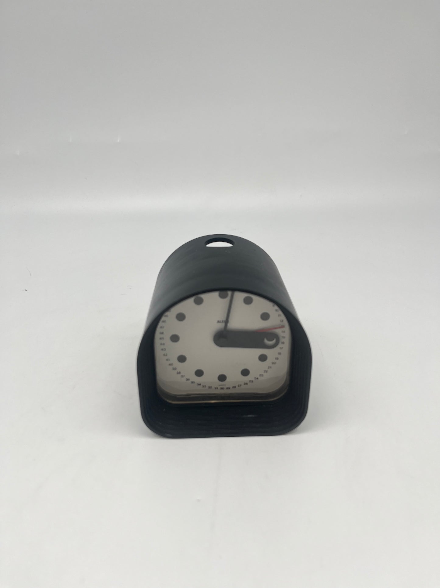 Horloge 'Optic' noire , Joe Colombo, Alessi, 70s