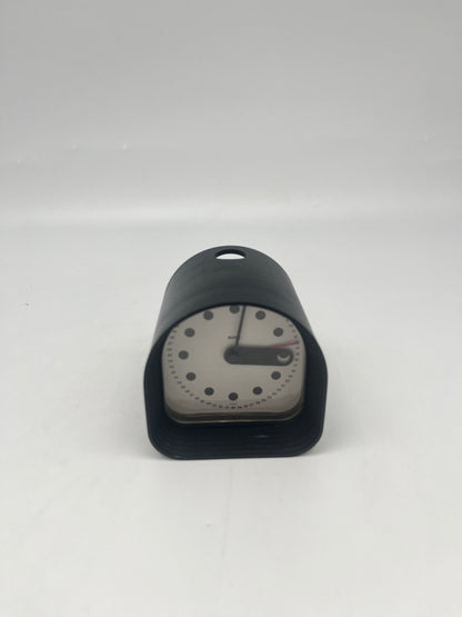 Horloge 'Optic' noire , Joe Colombo, Alessi, 70s
