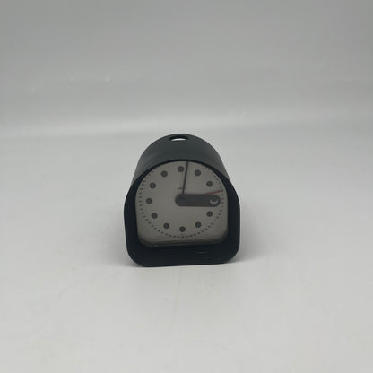 Horloge 'Optic' noire , Joe Colombo, Alessi, 70s