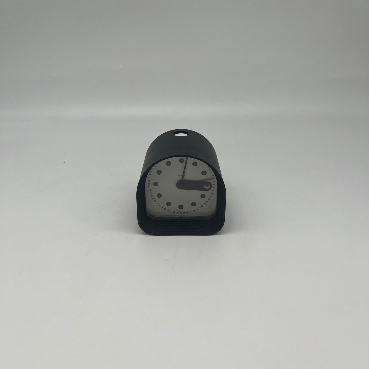 Horloge 'Optic' noire , Joe Colombo, Alessi, 70s