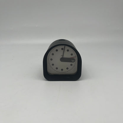 Horloge 'Optic' noire , Joe Colombo, Alessi, 70s