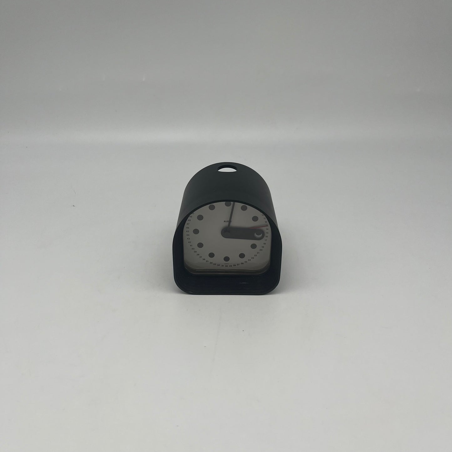 Horloge 'Optic' noire , Joe Colombo, Alessi, 70s