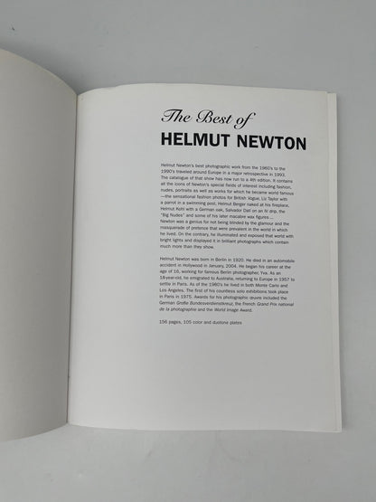 Livre The Best of Helmut Newton, Andreas Gursky & Helmut Newton, 90s
